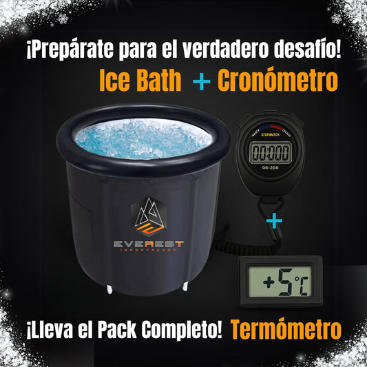 Pack Icebath+Cronómetro+Termómetro
